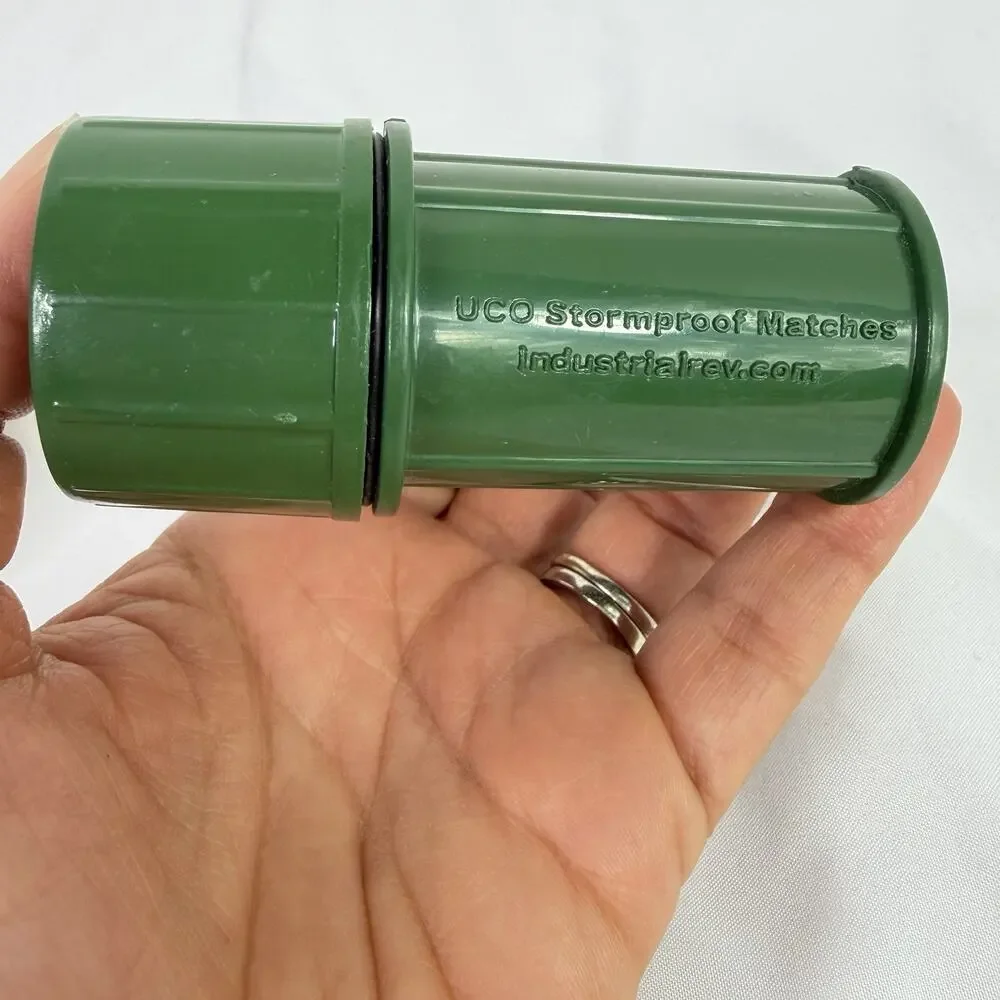 Restoration Hardware Storm proof Matches In Container And Box, camping, hiking
